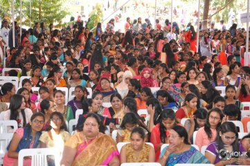 Manasuku Nachindi Movie Team At Kasturba Gandhi College